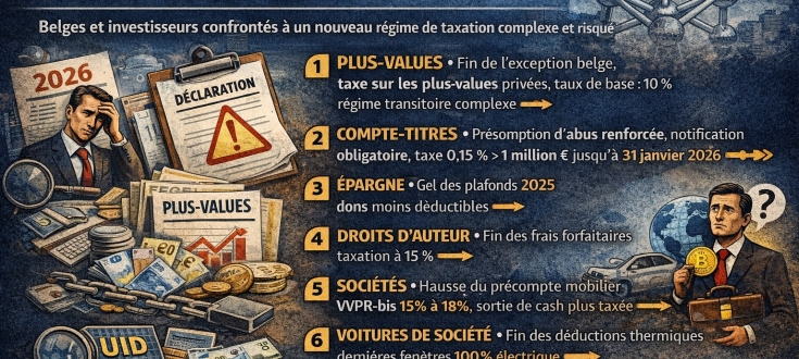 Belgique 2026, Les grands changements fiscaux en résumé   