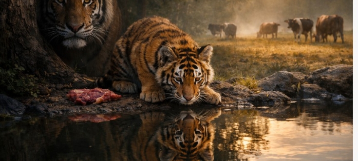 LE TIGRE ET LA VACHE