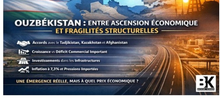 Ouzbékistan : diplomatie économique, croissance sous tension et recomposition régionale 15/3 AU 31/03  